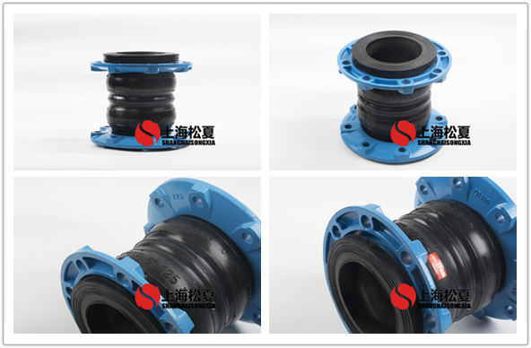 雙球型DN125水電站機組降溫循環(huán)泵橡膠膨脹節(jié)